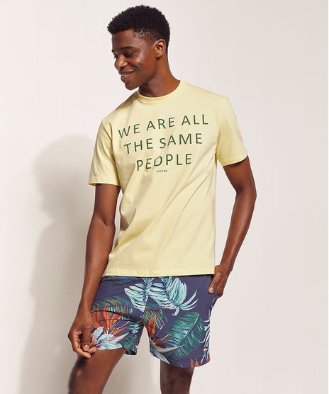 Camiseta-Masculina-Pipe-Tal-Pai-Tal-Filho---The-Same-People-----Manga-Curta-Amarela-9970428-Amarelo_1