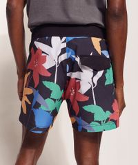 Bermuda-Surf-Masculina-Tal-Pai-Tal-Filho-Pipe-Floral-com-Bolsos-e-Cordao-Preta-9970212-Preto_2