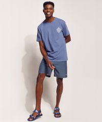 Camiseta-Masculina-Pipe--Indigenas--Manga-Curta-Gola-Careca-Azul-9970434-Azul_1