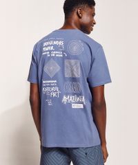 Camiseta-Masculina-Pipe--Indigenas--Manga-Curta-Gola-Careca-Azul-9970434-Azul_2