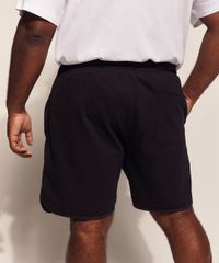 Bermuda-de-Moletom-Masculina-Pipe-Plus-Size-com-Bolsos-Preta-9970682-Preto_2