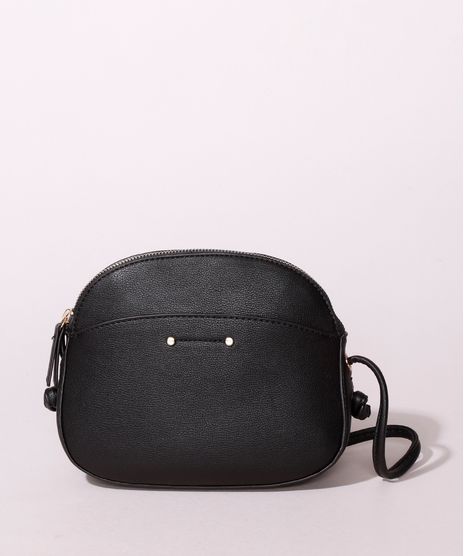 Bolsa-Unissex-Shouder-Bag-com-Bolso-e-Tela-Preta-9961814-Preto_1