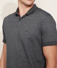 Polo-Masculina-com-Bordado-Manga-Curta-Cinza-Mescla-Escuro-9449829-Cinza_Mescla_Escuro_4