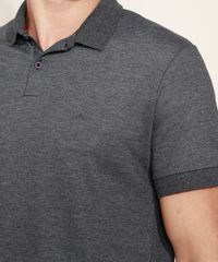 Polo-Masculina-com-Bordado-Manga-Curta-Cinza-Mescla-Escuro-9449829-Cinza_Mescla_Escuro_5