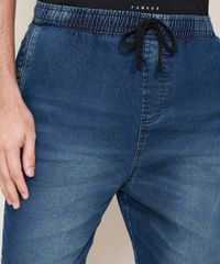 Calca-Jeans-Masculina-Jogger-com-Bolsos-Azul-Escuro-9583522-Azul_Escuro_4