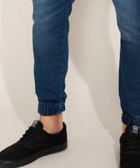 Calca-Jeans-Masculina-Jogger-com-Bolsos-Azul-Escuro-9583522-Azul_Escuro_5