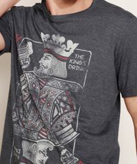 Camiseta-Masculina--The-King-s-Drink--Manga-Curta-Gola-Careca-Cinza-Mescla-Escuro-9592589-Cinza_Mescla_Escuro_2