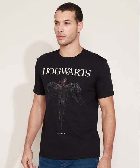 Camiseta-Masculina-Hogwarts-Harry-Potter-Manga-Curta-Gola-Careca-Preta-9737536-Preto_1