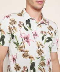 Polo-de-Piquet-Masculina-Estampada-Floral-Manga-Curta-Branca-9965293-Branco_5
