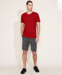 Bermuda-de-Sarja-Masculina-Reta-com-Cinto-Cinza-Escuro-9966068-Cinza_Escuro_3