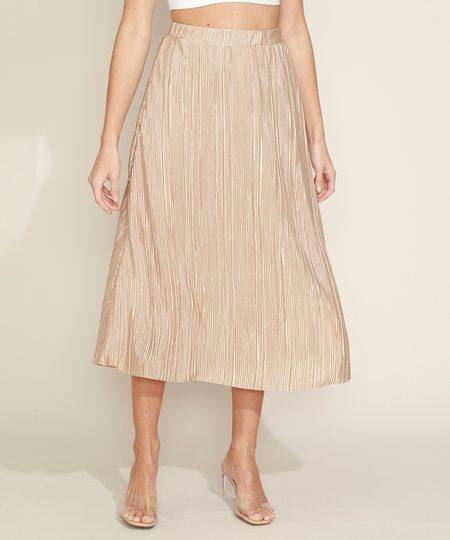 Saia-Feminina-Midi-Plissada-Metalizada-Dourada-9954535-Dourado_1