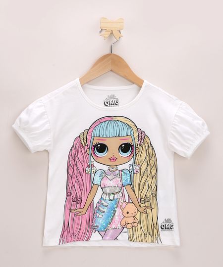 Blusa-Infantil-LOL-OMG-com-Paetes-Manga-Curta-Bufante-Decote-Redondo-Off-White-9959644-Off_White_1 Blusa-Infantil-LOL-OMG-com-Paetes-Manga-Curta-Bufante-Decote-Redondo-Off-White-9959644-Off_White_1