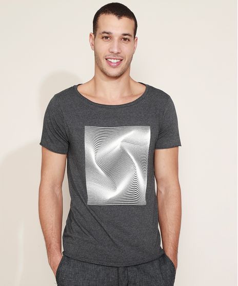 Camiseta-Masculina-Estampa-Geometrica-Alto-Relevo-Manga-Curta-Gola-Canoa-Cinza-Mescla-Escuro-9965762-Cinza_Mescla_Escuro_1