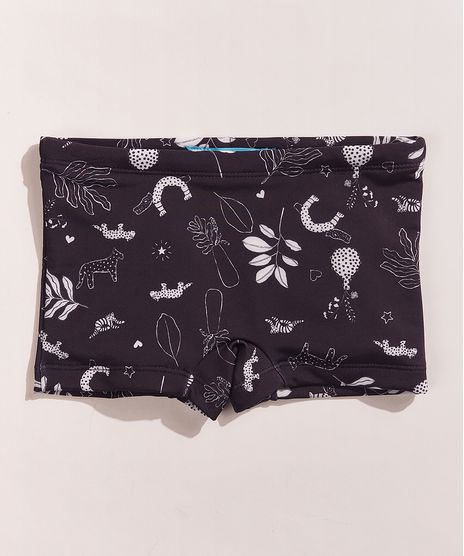 Sunga-Infantil-EMI-Beachwear-Boxer-Estampada-Floresta-com-Protecao-UV50--Preto-9961655-Preto_1