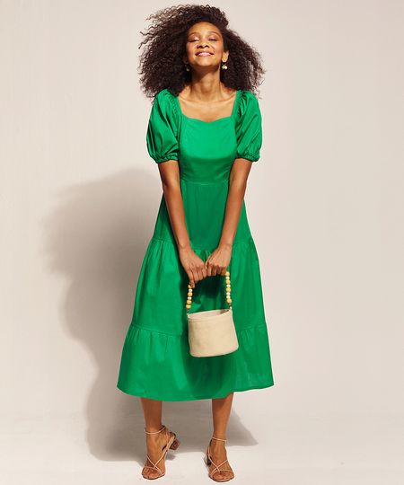 Vestido-Feminino-EMI-Beachwear-Midi-com-Manga-Bufante-e-Decote-Reto-Verde-9963027-Verde_1