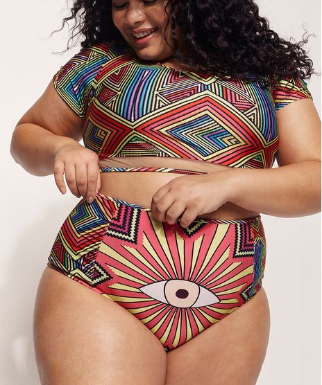 Biquini-Calcinha-Plus-Size-Hype-Beachwear-Hot-Pant-Estampado-Olho-Estrelado-com-Protecao-UV50--Multicor-9963061-Multicor_1