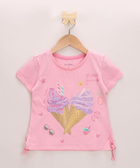 Blusa-Infantil-Sorvete-com-Paetes-com-Laco-Lateral-Manga-Curta-Decote-Redondo-Rosa-9966005-Rosa_1 Blusa-Infantil-Sorvete-com-Paetes-com-Laco-Lateral-Manga-Curta-Decote-Redondo-Rosa-9966005-Rosa_1