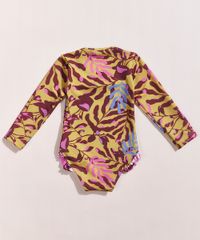 Maio-Infantil-EMI-Beachwear-Estampado-Folhagem-Meninas-Manga-Longa-com-Protecao-UV50--Mostarda-9962504-Mostarda_2