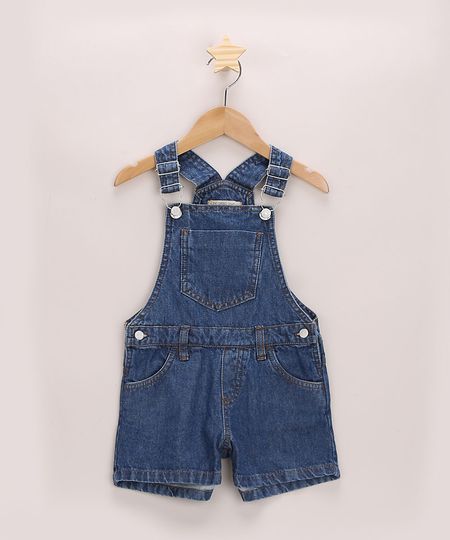 Jardineira-Jeans-Infantil-com-Bolsos-Azul-Escuro-9965930-Azul_Escuro_1 Jardineira-Jeans-Infantil-com-Bolsos-Azul-Escuro-9965930-Azul_Escuro_1