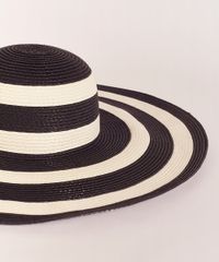 Chapeu-de-Palha-Feminino-EMI-Beachwear-Listrado-Preto-9960278-Preto_2