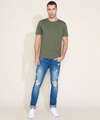 Camiseta-Masculina-Basica-Manga-Curta-Gola-Careca-Verde-8472740-Verde_3