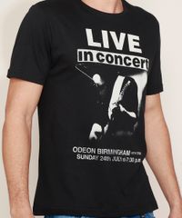 Camiseta-Masculina---Live-in-Concert--Manga-Curta-Gola-Careca-Preta-9960304-Preto_6