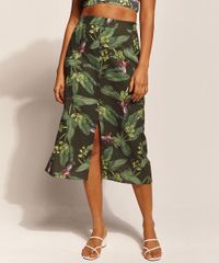 Saia-Feminina-EMI-Beachwear-Midi-Estampada-Bananeiras-Verde-Escuro-9963088-Verde_Escuro_1