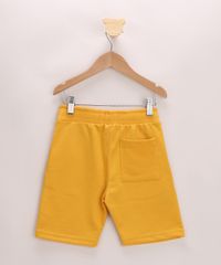Bermuda-de-Moletom-Infantil-Basica-Mostarda-9651240-Mostarda_2