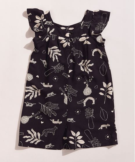 Macaquinho-Infantil-EMI-Beachwear-Estampado-Floresta-Manga-Curta-Preto-9965350-Preto_1