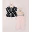 Conjunto-Infantil-de-Blusa-Estampada-de-Coracoes-Manga-Curta-Preta---Calca-Legging-Rosa-9945867-Rosa_1