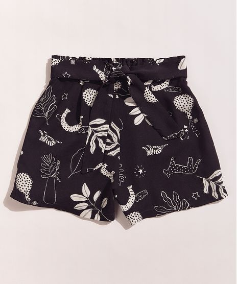 Short-Infantil-EMI-Beachwear-Clochard-Estampado-Floresta-com-Faixa-Para-Amarrar-Preto-9965489-Preto_1