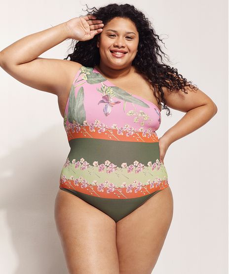 Maio-Plus-Size-EMI-Beachwear-Estampado-Bananeiras-Um-Ombro-So-com-Protecao-UV50--Biodegradavel-Rosa-9962863-Rosa_1