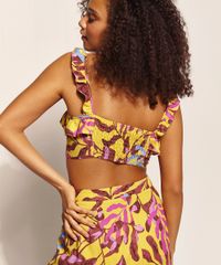 Top-Cropped-Feminina-EMI-Beachwear-Estampado-Folhagem-Meninas-Alca-com-Babados-e-Decote-Reto-Mostarda-9963004-Mostarda_2