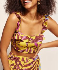 Top-Cropped-Feminina-EMI-Beachwear-Estampado-Folhagem-Meninas-Alca-com-Babados-e-Decote-Reto-Mostarda-9963004-Mostarda_4