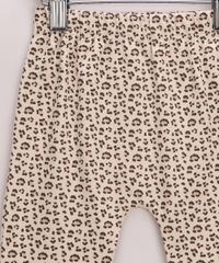 Calca-Infantil-Estampada-Animal-Print-de-Onca-com-Patch-de-Gatinho-Bege-9948323-Bege_4