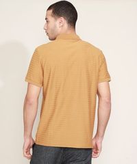 Polo-Masculina-Estampada-Listrada-Manga-Curta-Marrom-9942889-Marrom_2