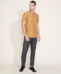 Polo-Masculina-Estampada-Listrada-Manga-Curta-Marrom-9942889-Marrom_5