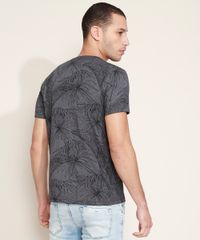 Camiseta-Masculina-Estampada-Folhagem-Maga-Curta-Gola-Careca-Cinza-Mescla-Escuro-9961031-Cinza_Mescla_Escuro_2