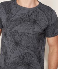Camiseta-Masculina-Estampada-Folhagem-Maga-Curta-Gola-Careca-Cinza-Mescla-Escuro-9961031-Cinza_Mescla_Escuro_4
