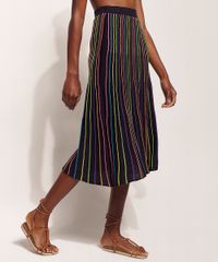 Saia-de-Trico-Feminina-Hype-Beachwear-Midi-Listrada-Preta-9962215-Preto_4