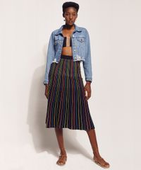 Saia-de-Trico-Feminina-Hype-Beachwear-Midi-Listrada-Preta-9962215-Preto_5
