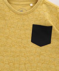 Camiseta-Infantil-Bart-Simpsons-Estampado-com-Bolso-Manga-Curta-Gola-Careca-Amarela-9965111-Amarelo_3