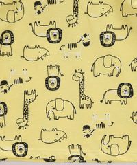 Camiseta-Infantil-Estampado-de-Animais-Manga-Curta-Gola-Careca-Amarela-9963736-Amarelo_4