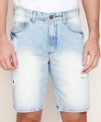 Bermuda-Jeans-Masculina-Slim-Destroyed-Azul-Claro-9963156-Azul_Claro_1