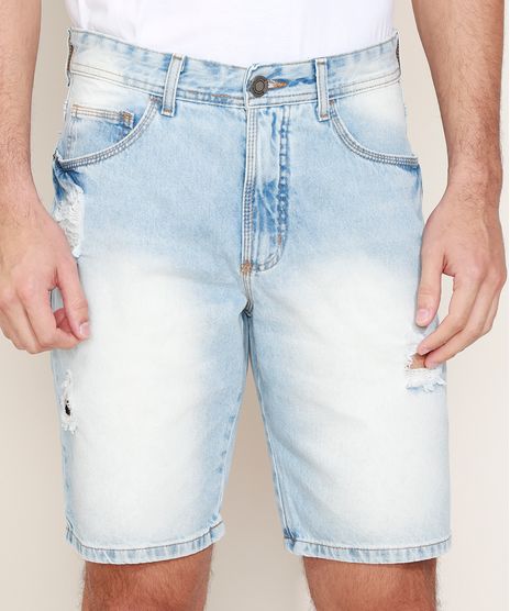 Bermuda-Jeans-Masculina-Slim-Destroyed-Azul-Claro-9963156-Azul_Claro_1