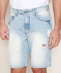Bermuda-Jeans-Masculina-Slim-Destroyed-Azul-Claro-9963156-Azul_Claro_6