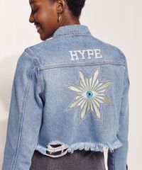 Jaqueta-Jeans-Feminina-Hype-Beachwear-Cropped-com-Bordado-de-Olho-Azul-Claro-9970568-Azul_Claro_2