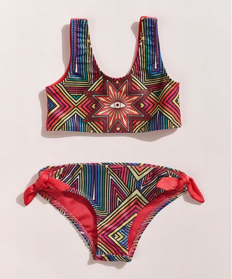 Biquini-Infantil-Hype-Beachwear-Estampado-Olho-Estrelado-com-Protecao-UV50--Multicor-9961611-Multicor_1
