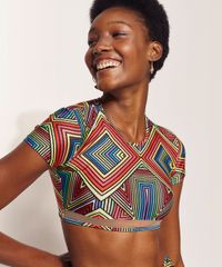 Biquini-Top-Cropped-Hype-Beachwear-Estampado-Geometrico-com-Tule-Manga-Curta-Protecao-UV50--Multicor-9963031-Multicor_1
