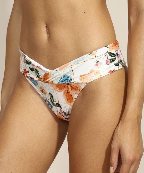 Biquini-Calcinha-Transpassado-Estampado-Floral-Geometrico-com-Protecao-UV50--Branco-9959358-Branco_1